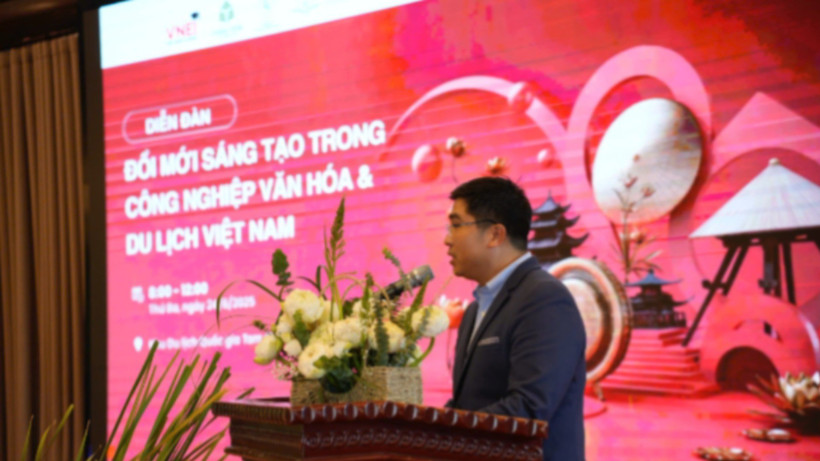 Dr. Nguyen Trung Dung, Vorsitzender des VNEI, hielt die Eröffnungsrede.