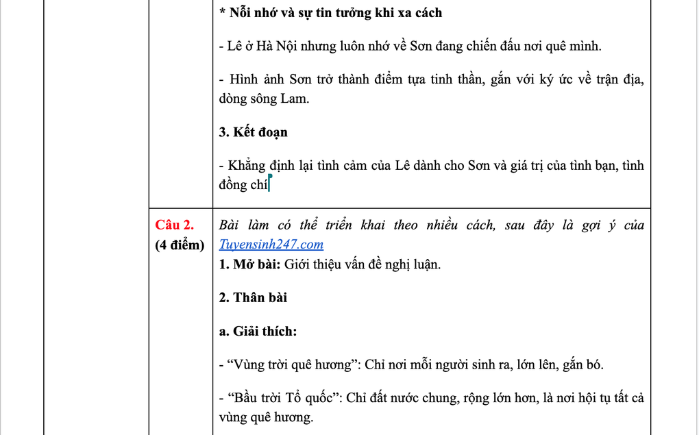 Gợi ý đáp án môn ngữ văn tốt nghiệp THPT 2025 - 8