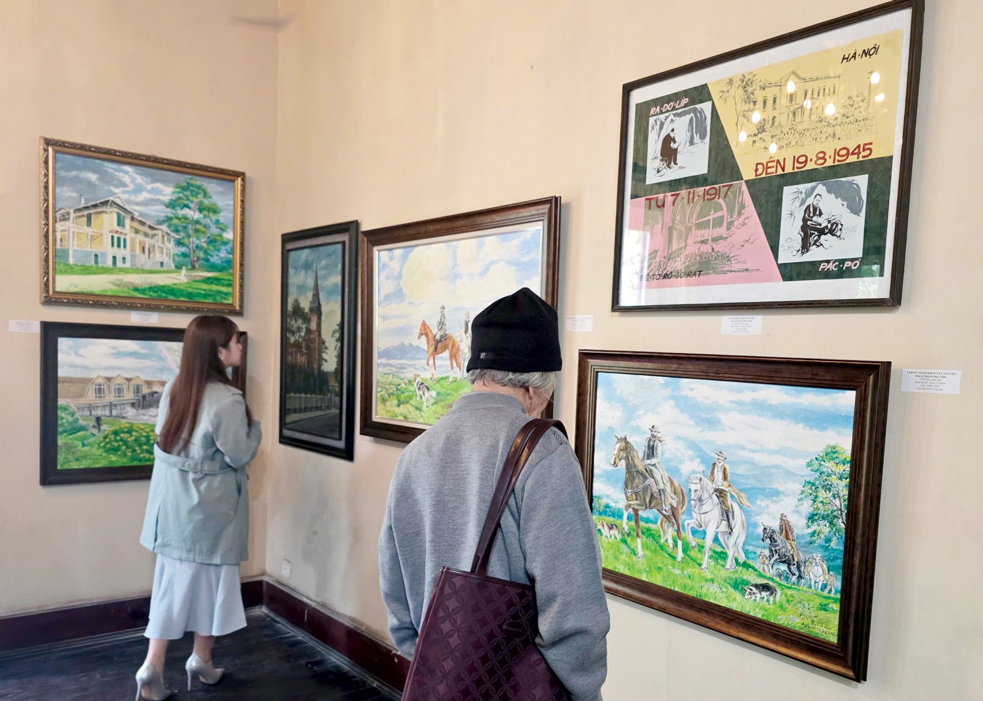 Publikumsbesuch in der Ausstellung