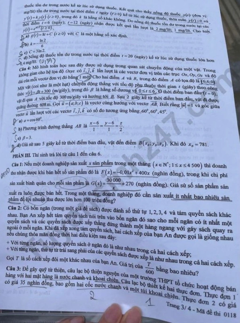 Nghi vấn thông tin lọt đề toán trên ứng dụng AI, Bộ công an vào cuộc - 2