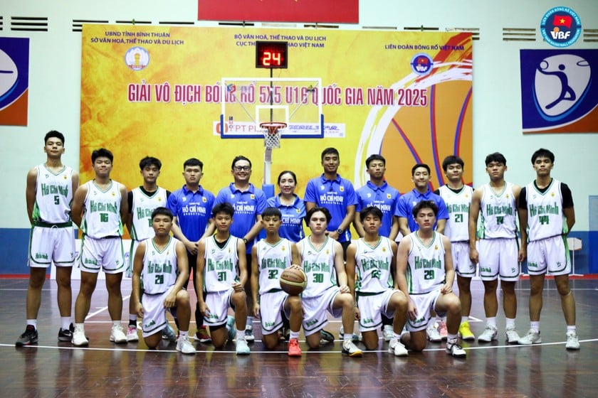Đội bóng Tp Hồ Chí Minh xuất sắc giành giải Hạng Nhất - Huy chương Vàng Giải vô địch Bóng rổ U16 quốc gia năm 2025