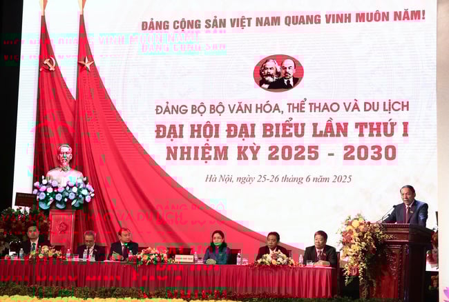Đại hội đại biểu Đảng bộ Bộ Văn hóa, Thể thao và Du lịch lần thứ I, nhiệm kỳ 2025 - 2030 thành công rất tốt đẹp - Ảnh 1.