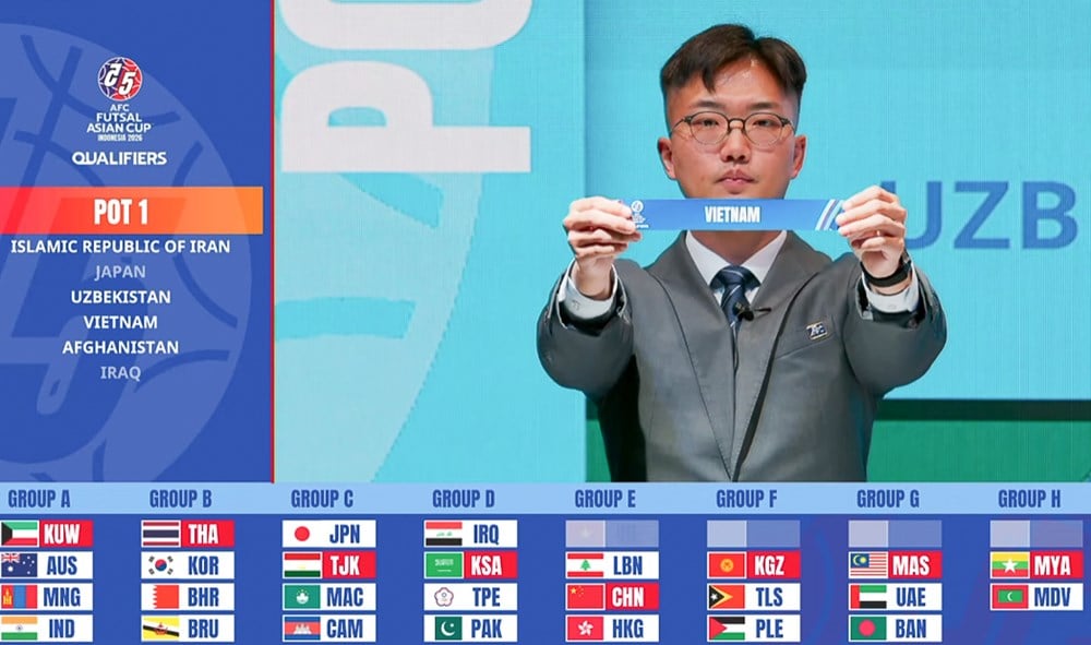 Vietnamesische Futsal-Nationalmannschaft trifft in der Asien-Qualifikation 2026 auf China – Foto 1