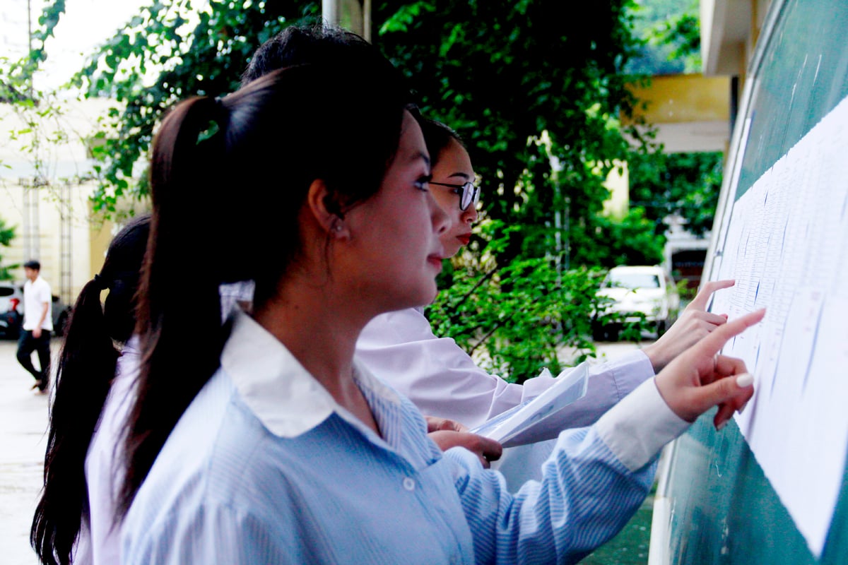 Thí sinh tự do thi theo chương trình GDPT 2006 tại điểm thi Trung tâm Giáo dục thường xuyên - Hướng nghiệp tỉnh.