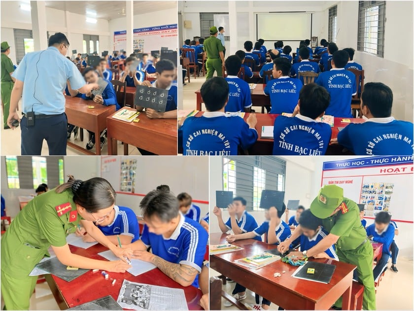 Cán bộ tại Cơ sở cai nghiện “hóa thân” thành những thầy cô giáo dạy từng con chữ vỡ lòng.