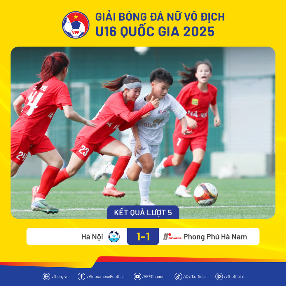 U.16 Hà Nội vô địch lượt đi giải vô địch U.16 nữ quốc gia 2025- Ảnh 2.