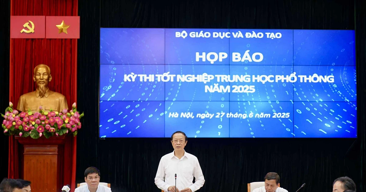 Bộ GD&ĐT họp báo về Kỳ thi tốt nghiệp THPT năm 2025