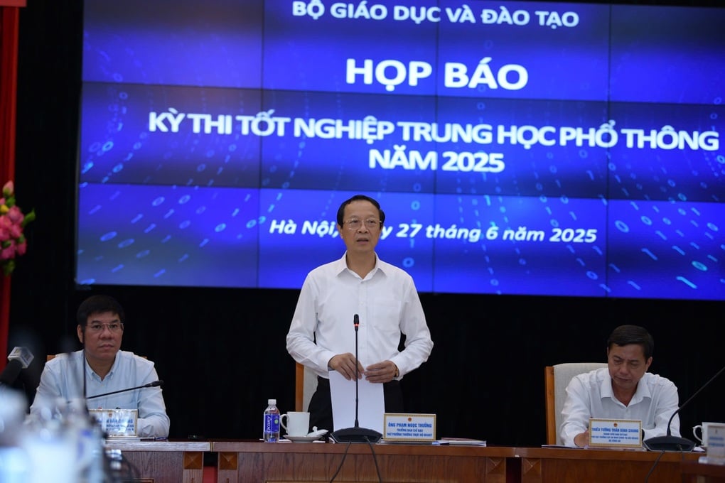 Họp báo kết thúc kỳ thi tốt nghiệp THPT 2025: Sáng 16/7 công bố kết quả thi - 1