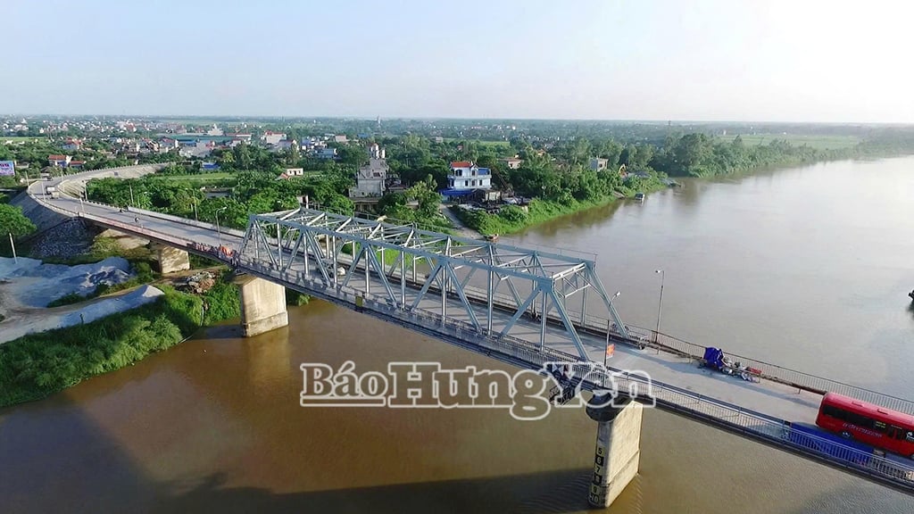 Pont Trieu Duong sur la route nationale 39A, traversant la rivière Luoc, reliant le district de Tien Lu (Hung Yen) au district de Hung Ha (Thai Binh)