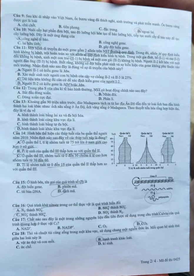 Sinh viên Trường ĐH Y dược TP.HCM nói gì đề môn sinh tốt nghiệp THPT? - Ảnh 4.