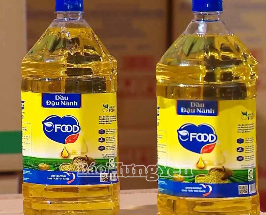 OFOOD cooking oil (Image cut from VTV News on the evening of June 24)