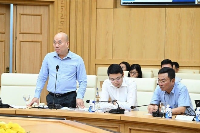 Đại diện Bộ Công Thương thông tin về công tác xúc tiến thương mại. (Ảnh: congthuong)