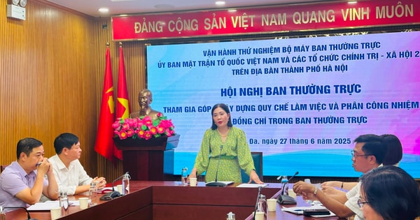 Vận hành thử nghiệm bộ máy Ban Thường trực Ủy ban MTTQ phường Đống Đa (mới)