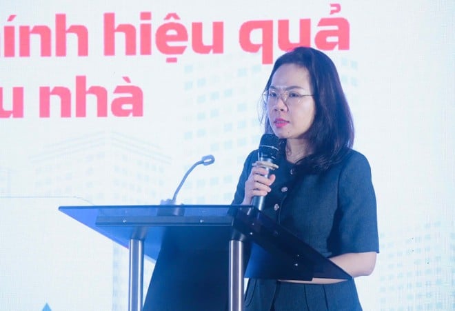 Bà Hà Thu Giang, Vụ trưởng Vụ Tín dụng các ngành kinh tế thuộc Ngân hàng Nhà nước Việt Nam. (Ảnh: Vietnam+)