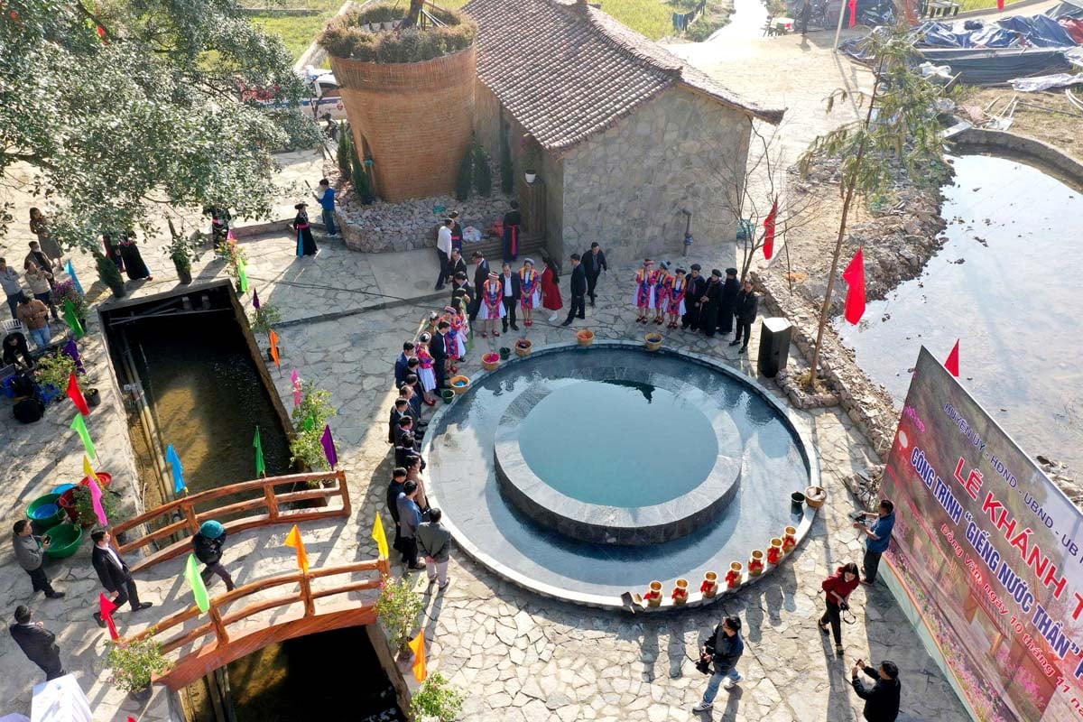 The holy well area was renovated and restored by Dong Van district.