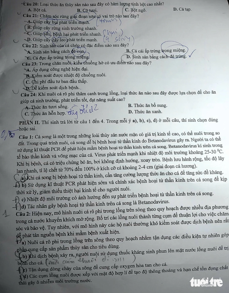 Đề môn công nghệ - Ảnh 3.