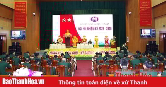 Đảng bộ Phòng Hậu cần - Kỹ thuật, Bộ CHQS tỉnh tổ chức Đại hội nhiệm kỳ 2025 - 2030