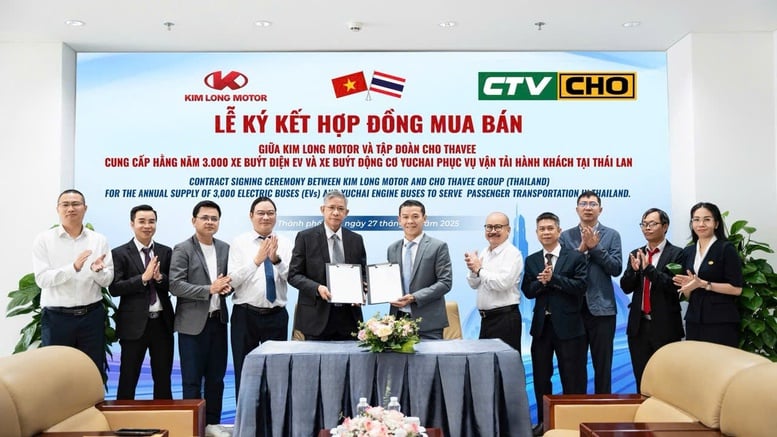 Sau Hàn Quốc, xe buýt Kim Long tiếp tục thâm nhập thị trường Thái Lan- Ảnh 1.