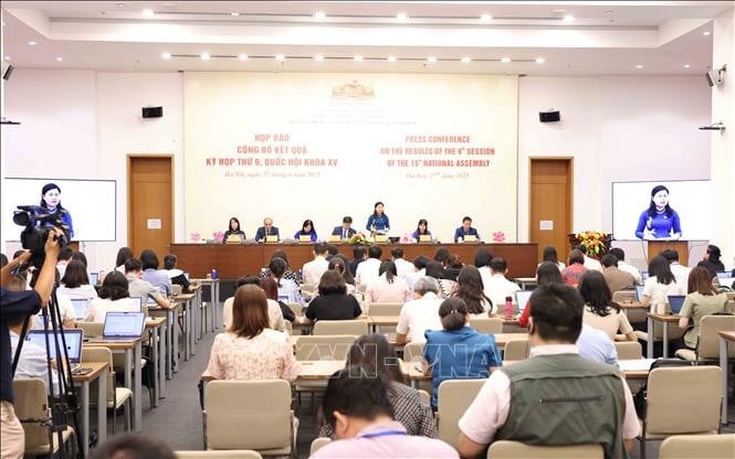 Quang cảnh họp báo. Ảnh: Phương Hoa/TTXVN