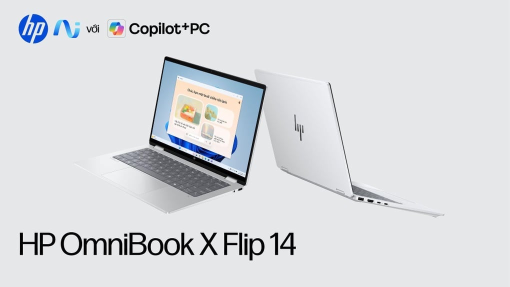 Laptop HP OmniBook X Flip 14 mới mỏng nhẹ, hiệu năng AI vượt trội - 1