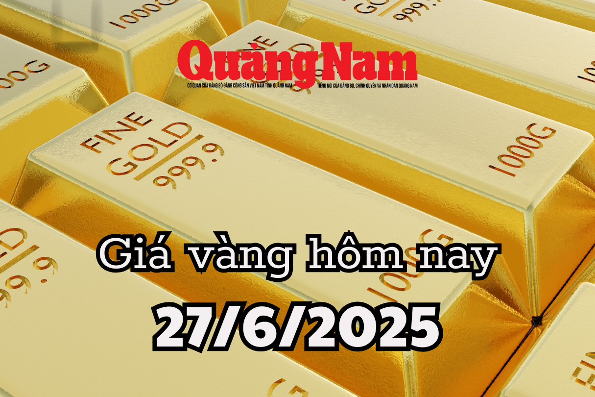 Giá vàng hôm nay 27 6 2025 Giá vàng trong nước giảm điên đảo, quay lại vạch xuất phát