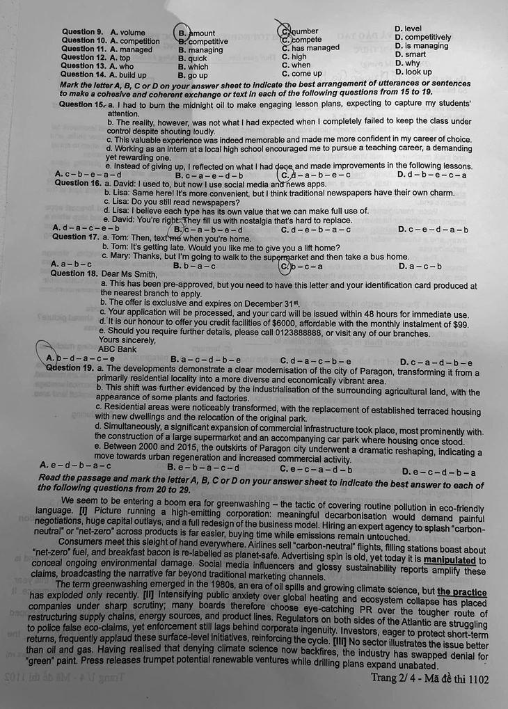 đề thi tiếng anh - Ảnh 7.