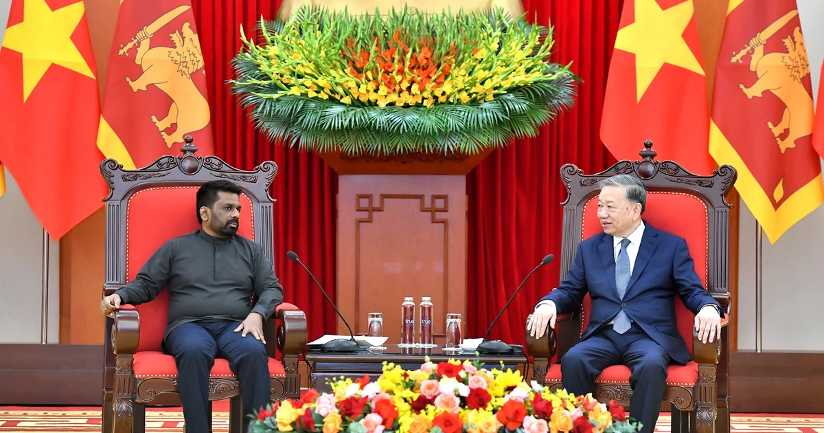 General Secretary To Lam receives Sri Lankan President Anura Kumara Dissanayaka