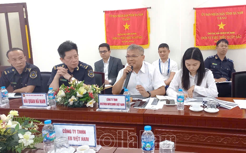 Hải quan Hà Nam đối thoại với đại diện nhóm doanh nghiệp Đài Loan