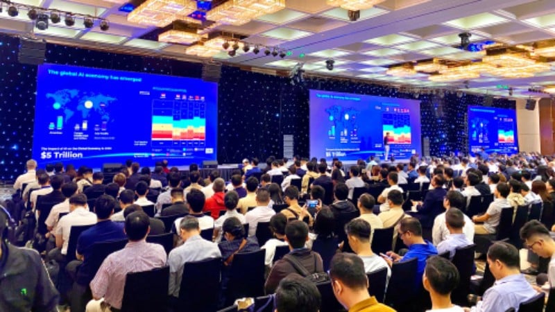 View of Viettel IDC 2025 technology forum.