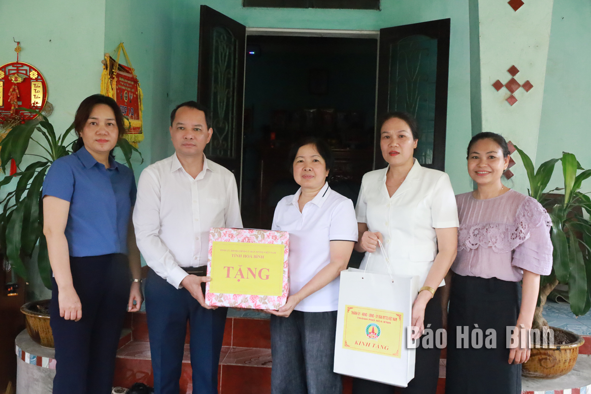Thăm hỏi, tặng quà Mẹ Việt Nam Anh hùng Nguyễn Thị Anh