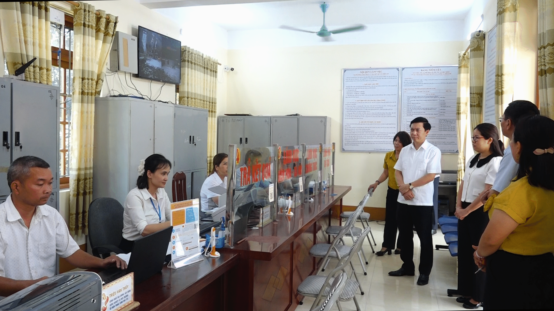 Inspection Team No. 6 inspected the old Diem He commune administrative center area.