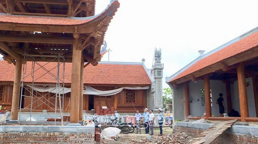 งานบูรณะและตกแต่งอาคารโบราณสถานบ้านชุมชนกวางอูเยน (อำเภอเยนหมี)