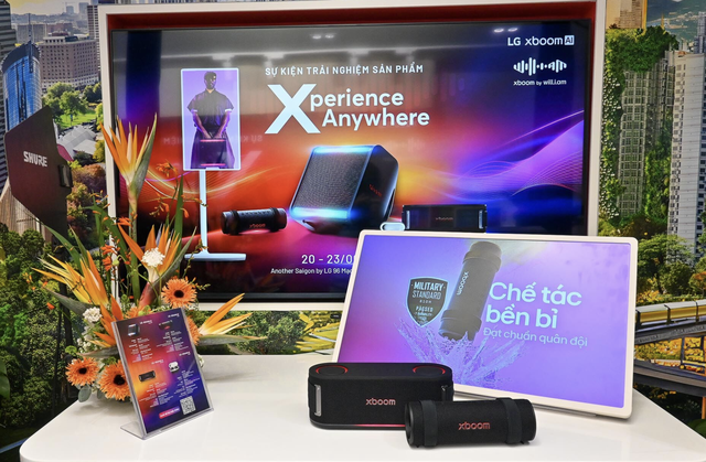 LG ra mắt loa di động xboom AI và màn hình đa năng StanbyME 2 tại Việt Nam - Ảnh 1.