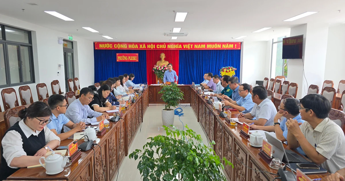 Phường Pleiku vận hành thử nghiệm cơ chế họp Ban Chấp hành, Ban Thường vụ Đảng ủy