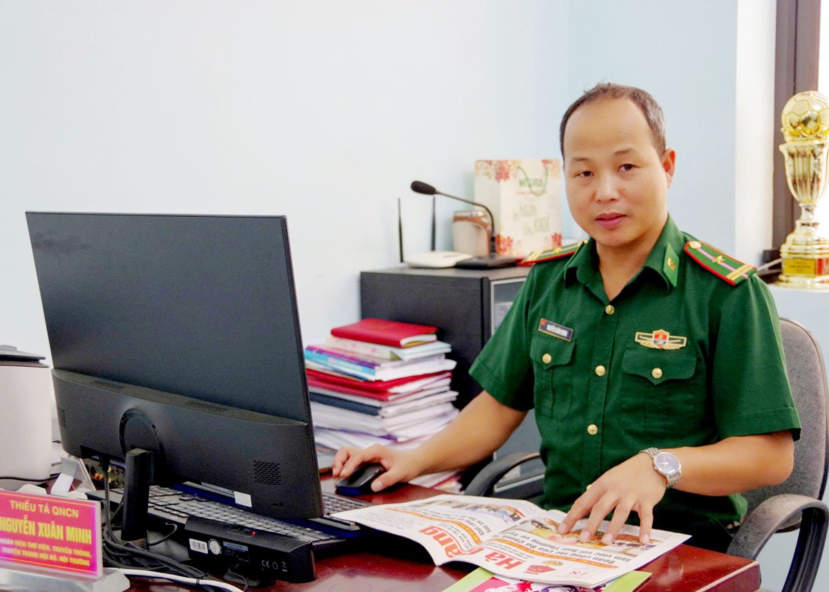 Thiếu tá Nguyễn Xuân Minh, Phòng Chính trị, 
Bộ Chỉ huy Bộ đội biên phòng tỉnh 