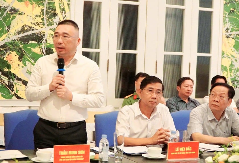 Ông Trần Minh Sơn – Thành viên Hội đồng Sáng lập, Phó Chủ tịch thường trực Hội đồng Quản trị Sun Group phát biểu