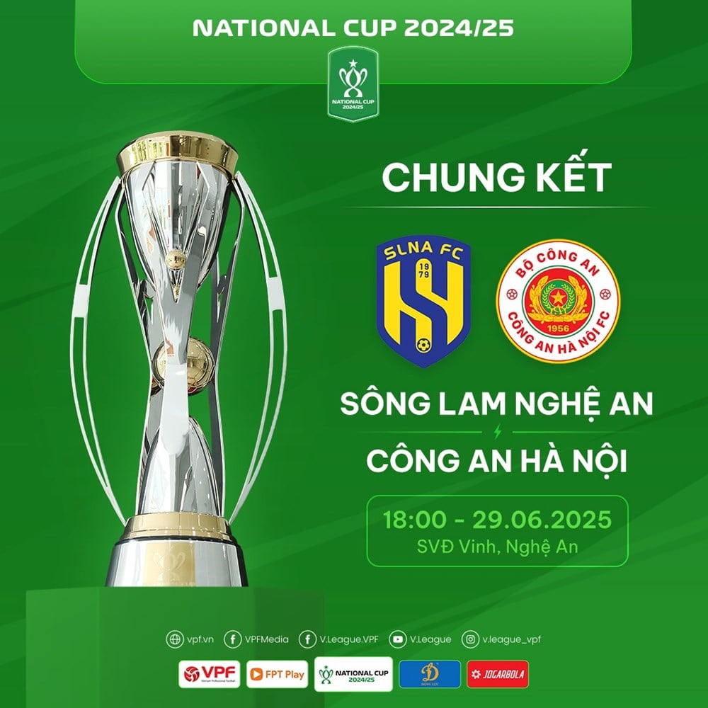 Spielplan für das Finale des Nationalpokals 2024/25: SLNA konkurriert mit der Polizei von Hanoi – Foto 2