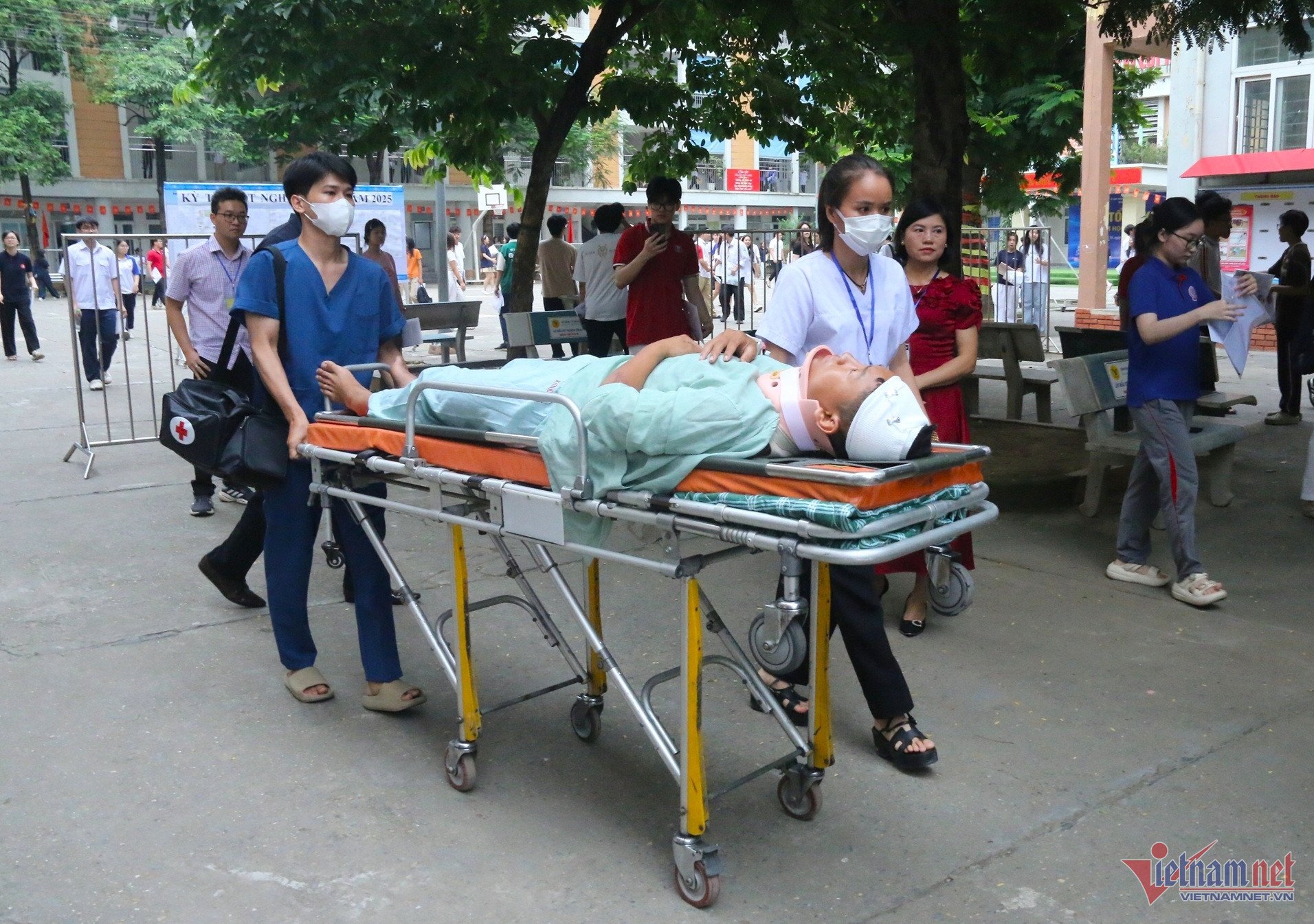 W-going to graduation exam by stretcher (4).JPG.jpg