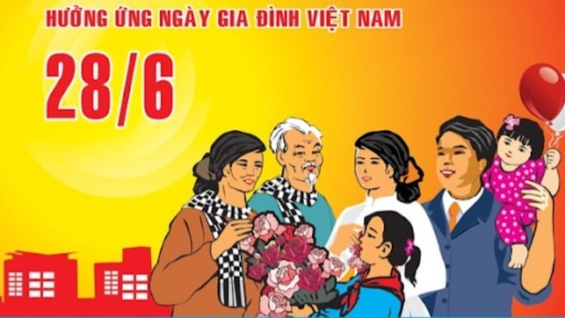 Ngày hội Gia đình Việt Nam năm nay tiếp tục lấy chủ đề giống như chủ đề Ngày hội Gia đình Việt Nam năm 2024, nhằm khẳng định thông điệp quan trọng &quot;Gia đình hạnh phúc-Quốc gia thịnh vượng&quot;. (Ảnh minh họa: baovanhoa.vn)