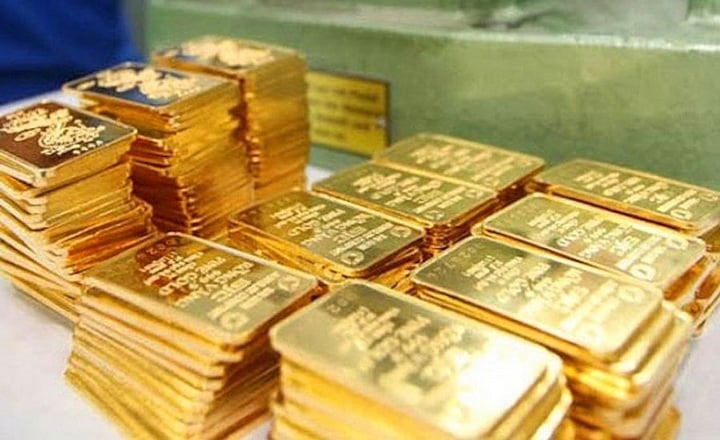 Vàng thế giới giảm 53 USD mỗi ounce. (Ảnh minh hoạ).