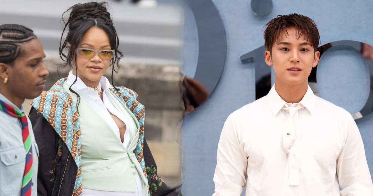 Rihanna បង្អួត​ក្បាលពោះ​សិចស៊ី Mingyu ស្លៀក​ឈុត​ស​ស្អាត​ប្លែក​ក្នុង​កម្មវិធី Dior