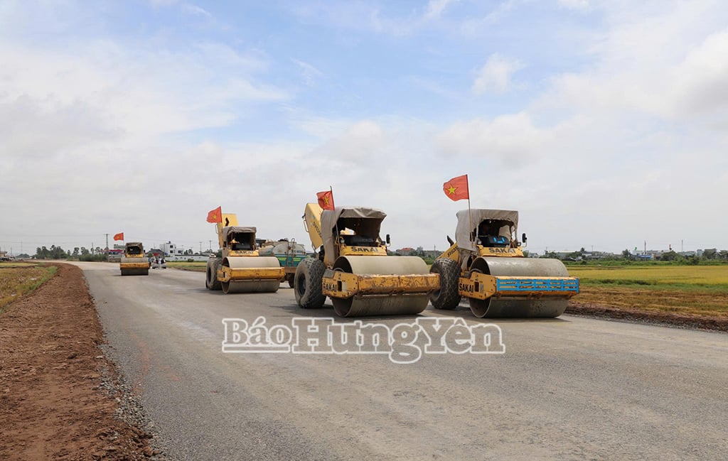Tăng tốc thi công tuyến đường bộ ven biển đoạn qua tỉnh Thái Bình