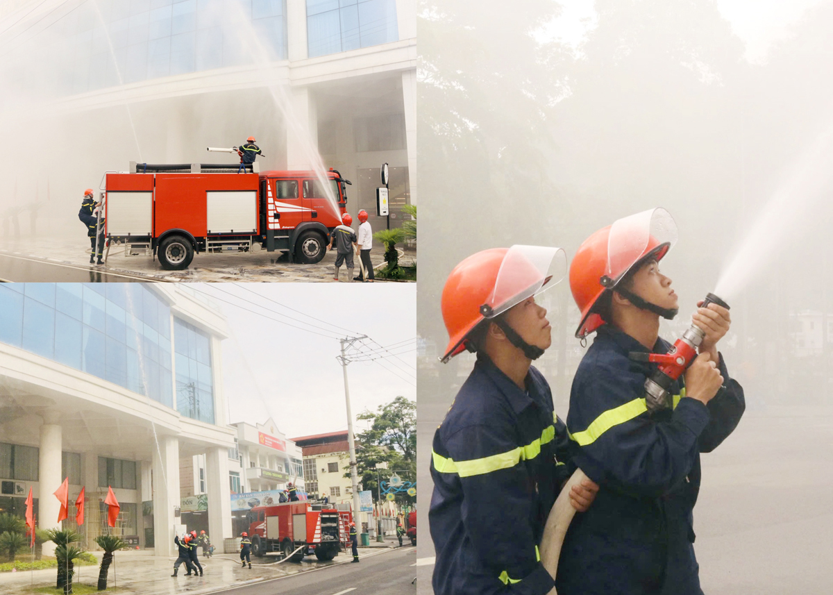 Theo chân lực lượng chức năng trong cuộc diễn tập phòng cháy, cứu nạn quy mô lớn