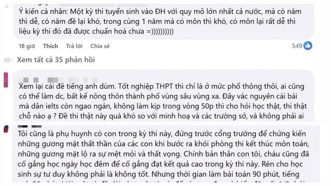 Đề thi THPT quá khó: Thí sinh chìm trong thất vọng, phụ huynh “kêu cứu”- Ảnh 4.