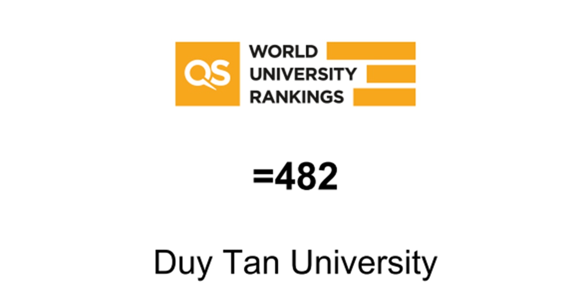 សាកលវិទ្យាល័យ Duy Tan បន្តស្ថិតក្នុងចំណាត់ថ្នាក់កំពូល 500 របស់ពិភពលោកនៅលើចំណាត់ថ្នាក់សាកលវិទ្យាល័យ QS World University 2026