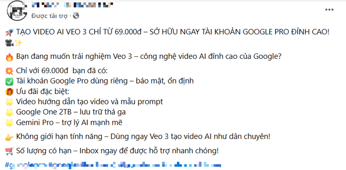 Tài khoản tạo video AI Veo3, Midjourney giá rẻ bán tràn lan trên mạng - Ảnh 2.