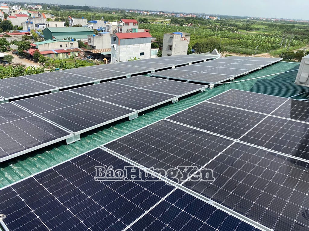 Vận hành và khai thác pin năng lượng mặt trời áp mái ở thành phố Hưng Yên