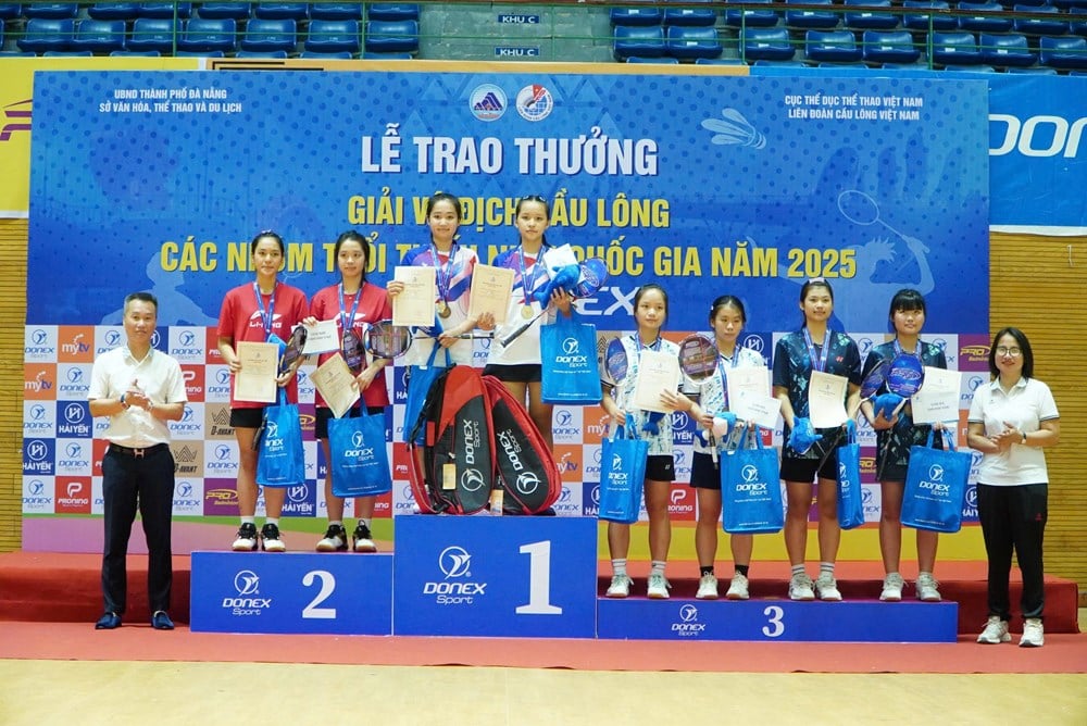 Bế mạc Giải vô địch cầu lông các nhóm tuổi thiếu niên quốc gia năm 2025 - ảnh 3
