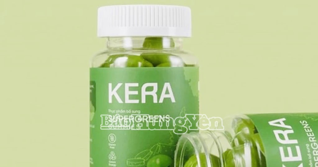 Sản phẩm kẹo rau củ Kera được những người nổi tiếng quảng cáo có công dụng "1 viên kẹo bằng một đĩa rau" 