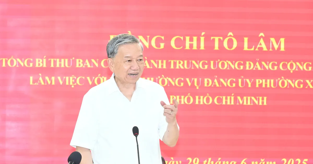 អគ្គលេខាធិកា To Lam៖ ទីក្រុងហូជីមិញមានលក្ខណៈសម្បត្តិគ្រប់គ្រាន់ដើម្បីដំណើរការគំរូរដ្ឋាភិបាលមូលដ្ឋាន 2 កម្រិត